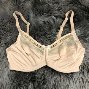 Wacoal | Women’s Sheer Top Underwire Bra | Nude | Size 34D